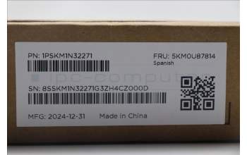 Lenovo 5KM0U87814 Keyboard_Mouse,2.4G,Spanish,Black