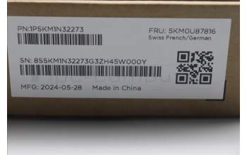 Lenovo 5KM0U87816 Keyboard_Mouse,2.4G,Swiss French/German,Black