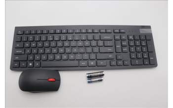 Lenovo 5KM0U87821 Keyboard_Mouse,2.4G,US English Euro,Black