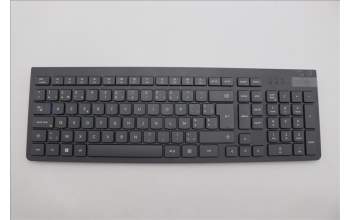 Lenovo 5KM0U87836 Keyboard_Mouse,2.4G,Belgium English,Luna Grey