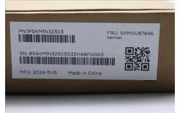 Lenovo 5KM0U87846 Keyboard_Mouse,2.4G,German,Luna Grey