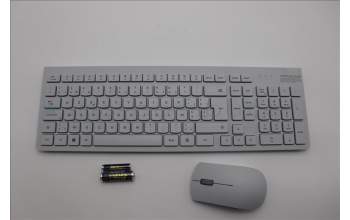 Lenovo 5KM0U87885 Keyboard_Mouse,2.4G,Belgium English,Cloud Grey
