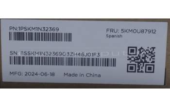 Lenovo 5KM0U87912 Keyboard_Mouse,2.4G,Spanish,Cloud Grey