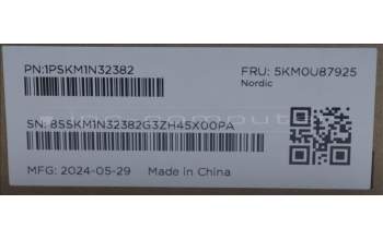 Lenovo 5KM0U87925 Keyboard_Mouse,2.4G,Nordic,Cloud Grey