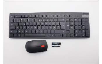Lenovo 5KM0U87939 AI Keyboard_Mouse,2.4G,Danish,Black