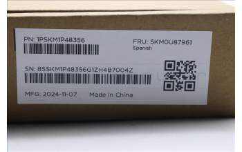 Lenovo 5KM0U87961 AI Keyboard_Mouse,2.4G,Spanish,Black