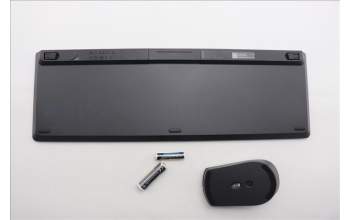 Lenovo 5KM0U87963 AI Keyboard_Mouse,2.4G,Swiss French/German,Black