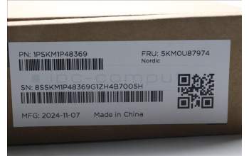 Lenovo 5KM0U87974 AI Keyboard_Mouse,2.4G,Nordic,Black