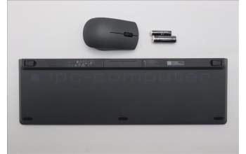 Lenovo 5KM0U88023 Keyboard_Mouse, 2.4G, Nordic, Luna Grey, Black Wheel