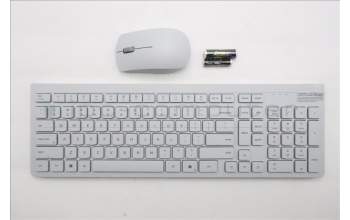 Lenovo 5KM0U88028 AI Keyboard_Mouse, 2.4G, US English, Cloud Grey, Darker Wheel
