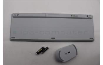 Lenovo 5KM0U88031 AI Keyboard_Mouse,2.4G,Arabic/French,Cloud Grey