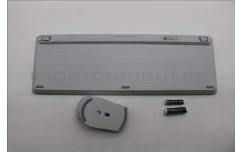 Lenovo 5KM0U88045 AI Keyboard_Mouse,2.4G,Hebrew,Cloud Grey