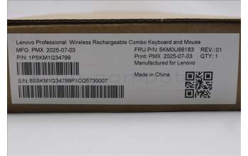 Lenovo 5KM0U88183 AI Keyboard_Mouse, Wireless, Italy, Storm Grey