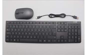 Lenovo 5KM0U88187 AI Keyboard_Mouse, Wireless, Portuguese, Storm Grey