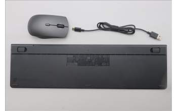 Lenovo 5KM0U88190 AI Keyboard_Mouse, Wireless, Spanish, Storm Grey