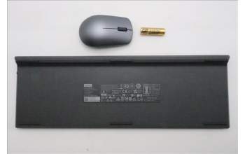 Lenovo 5KM0U88231 Keyboard_Mouse, Wireless, Spanish, Luna Grey