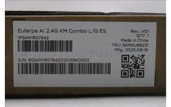 Lenovo 5KM0U88231 Keyboard_Mouse, Wireless, Spanish, Luna Grey