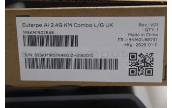 Lenovo 5KM0U88237 Keyboard_Mouse, Wireless, UK English, Luna Grey