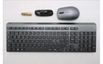 Lenovo 5KM0U88244 Keyboard_Mouse, Wireless, Nordic, Luna Grey