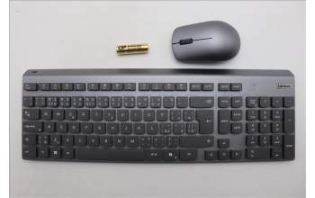 Lenovo 5KM0U88247 Keyboard_Mouse, Wireless, Czech/Slovakian, Luna Grey