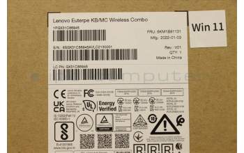 Lenovo 5KM1B81131 Keyboard_Mouse,Wireless,French,Storm Grey