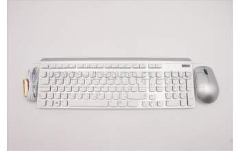 Lenovo 5KM1B81332 Keyboard_Mouse, Wireless, Arabic, Cloud Grey