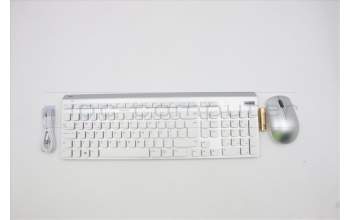 Lenovo 5KM1B81355 Keyboard_Mouse, Wireless, Portuguese, Cloud Grey, Non Backlight