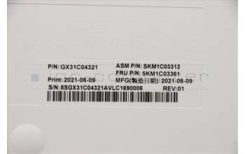 Lenovo 5KM1C03361 Tastatur_Maus, 2,4 G, Hebräisch, Weißgrau, Nicht beleuchtet