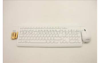 Lenovo 5KM1C40654 Keyboard_Mouse,Wireless,German,White_Grey,Non_Backlight