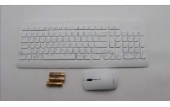 Lenovo 5KM1C40679 Keyboard_Mouse,Wireless,US English Euro,White