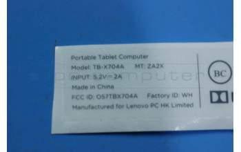 Lenovo 5L18C09490 TB-X704A Rating LBL&*HQ60406349000 CS