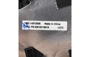 Lenovo 5M10V16918 C-Cover with keyboard, US English Euro, Black, Backlight, US