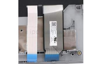 Lenovo 5M10V16971 C-Cover with keyboard, German, Silver, Backlight, UK