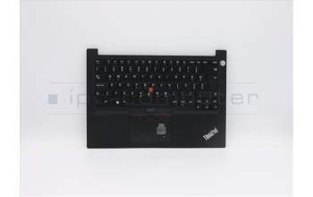 Lenovo 5M10V17021 C-Cover with keyboard, Slovenian, Black, Non-Backlight, UK
