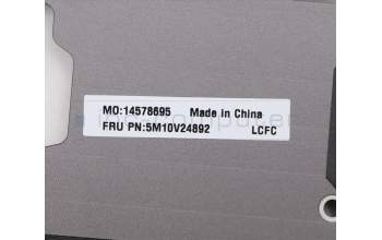 Lenovo 5M10V24892 C-Cover with keyboard, Italian, Iron Grey, WLAN, UK