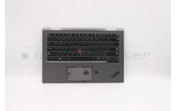 Lenovo 5M10V24910 C-Cover with keyboard, Arabic, Iron Grey, WWAN, US