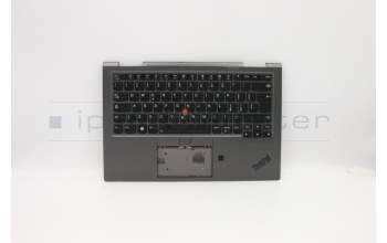 Lenovo 5M10V24928 C-Cover with keyboard, Italian, Iron Grey, WWAN, UK