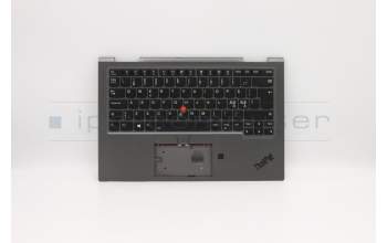 Lenovo 5M10V24933 C-Cover with keyboard, Nordic, Iron Grey, WWAN, UK