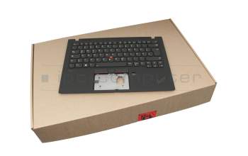5M10V25541 Original Lenovo Tastatur inkl. Topcase DE (deutsch) schwarz/schwarz mit Backlight und Mouse-Stick
