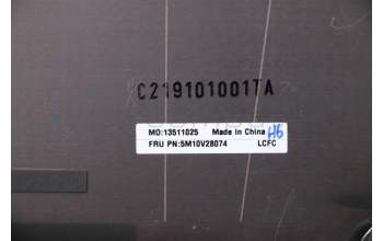 Lenovo 5M10V28074 MECH_ASM LCD REAR COVER,TOUCH,RGB