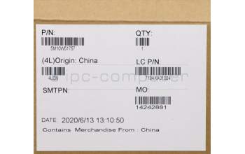 Lenovo 5M10W51757 MECH_ASM CS16_2BCP,MYLAR,BLACK,NFC,SUN