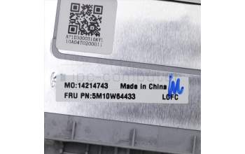 Lenovo 5M10W64433 C-Abdeckung mit Tastatur, Englisch (US, Euro), Silber, Hintergrundbeleuchtung