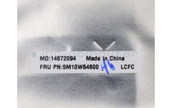 Lenovo 5M10W64600 MECH_ASM FRU ASM BL NFPR BK UK SLV