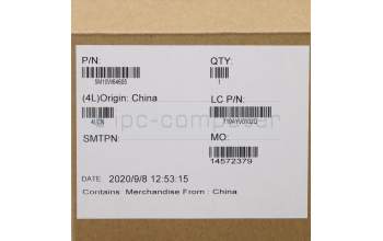 Lenovo 5M10W64605 C-Cover with keyboard,UK English,Black,Backlight,Non_Fingerprint