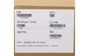 Lenovo 5M10W64629 C-Cover with keyboard, Italian, Black, Backlight, Fingerprint