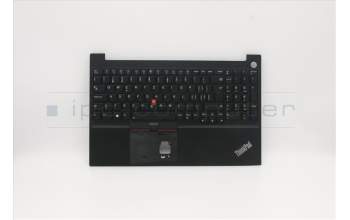Lenovo 5M10W64637 C-Cover with keyboard, Switzerland, Black, Backlight, Fingerprint