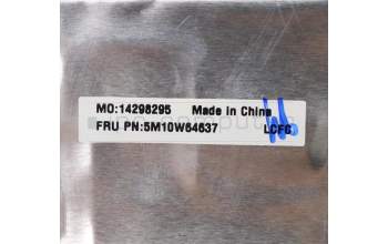 Lenovo 5M10W64637 C-Cover with keyboard, Switzerland, Black, Backlight, Fingerprint