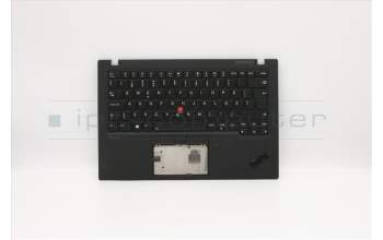 Lenovo 5M10W85939 C-Cover with keyboard, Swedish/Finnish, Deep Black, WWAN, UK