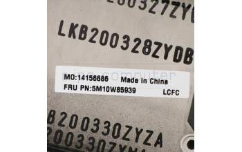 Lenovo 5M10W85939 C-Cover with keyboard, Swedish/Finnish, Deep Black, WWAN, UK