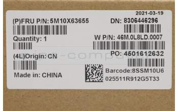 Lenovo 5M10X63655 Lenovo LCD Module,13\",2K,Touch,Anti-reflection,Anti-smudge,IPS